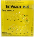 TWP - Tiltwatch® Plus, indicador de vuelco con etiqueta de aviso, 118 x 118 x 6 mm